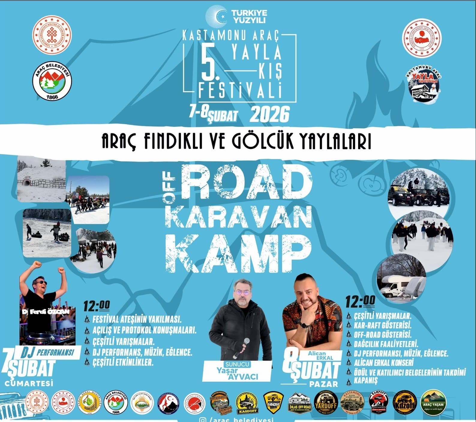 Kastamonu'da Kış Festivali Coşkusu Başlıyor