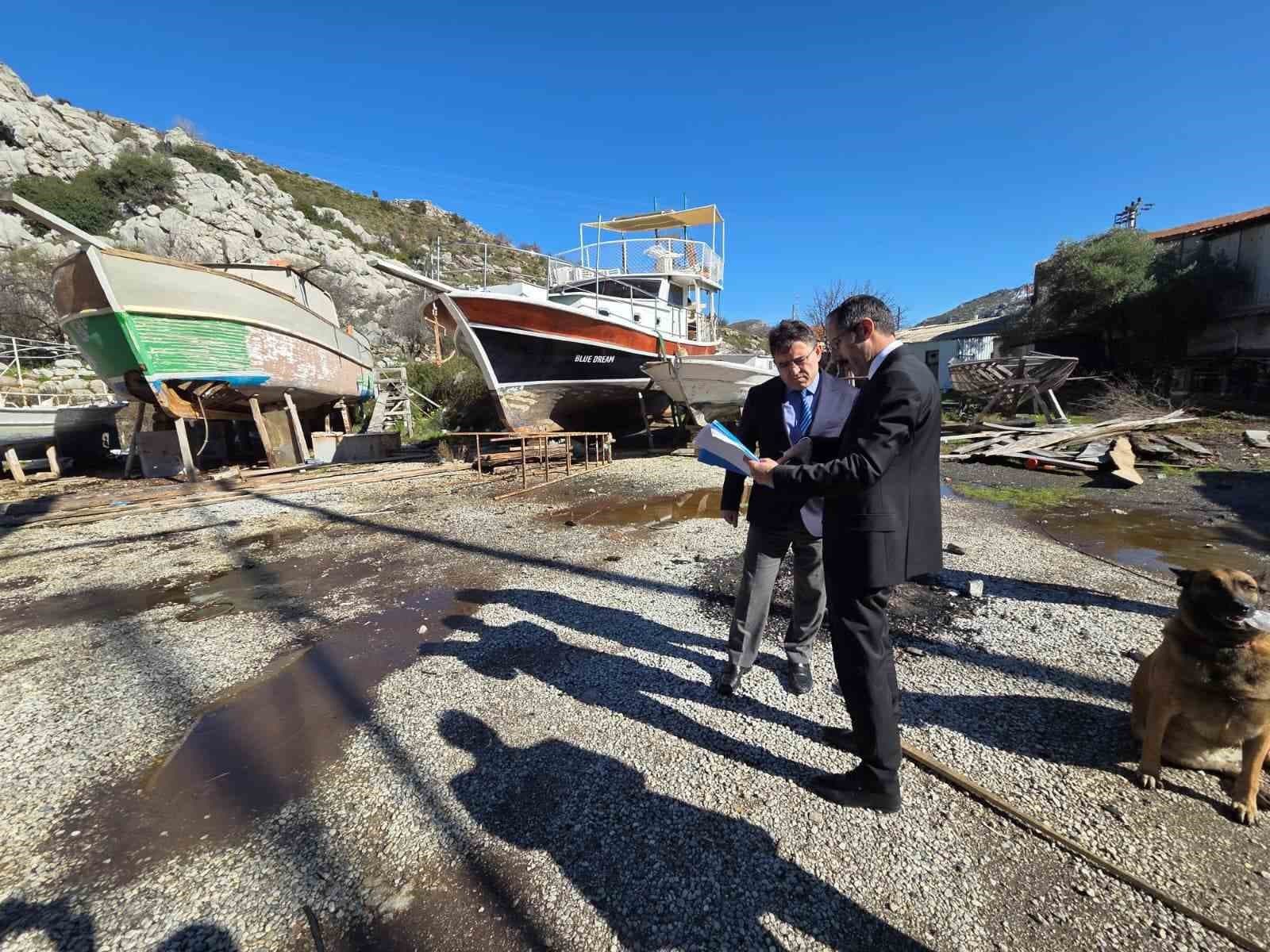 Marmaris Bozburun Tersane Bölgesi'nde Yatırım Alanları İncelendi