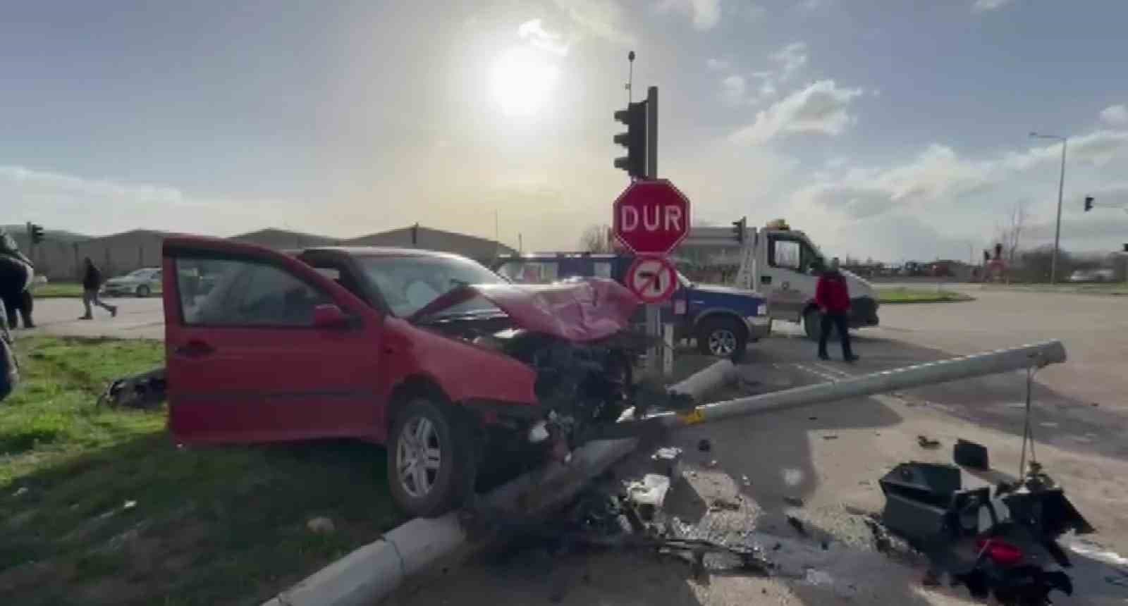 Two Vehicles Collided in Amasya: Two Injured