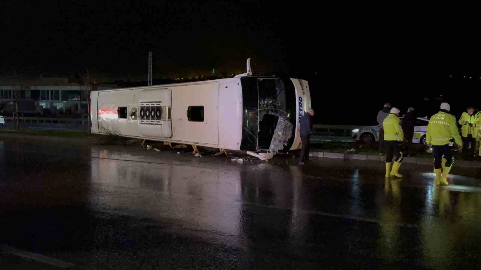 Samsun'daki otobüs kazasında yaralı sayısı 7'ye yükseldi