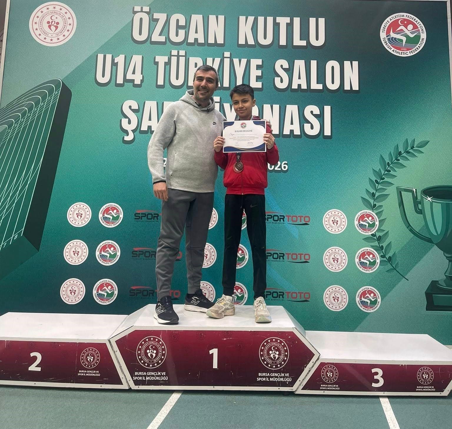 Kayserili sporcu Türkiye üçüncüsü oldu