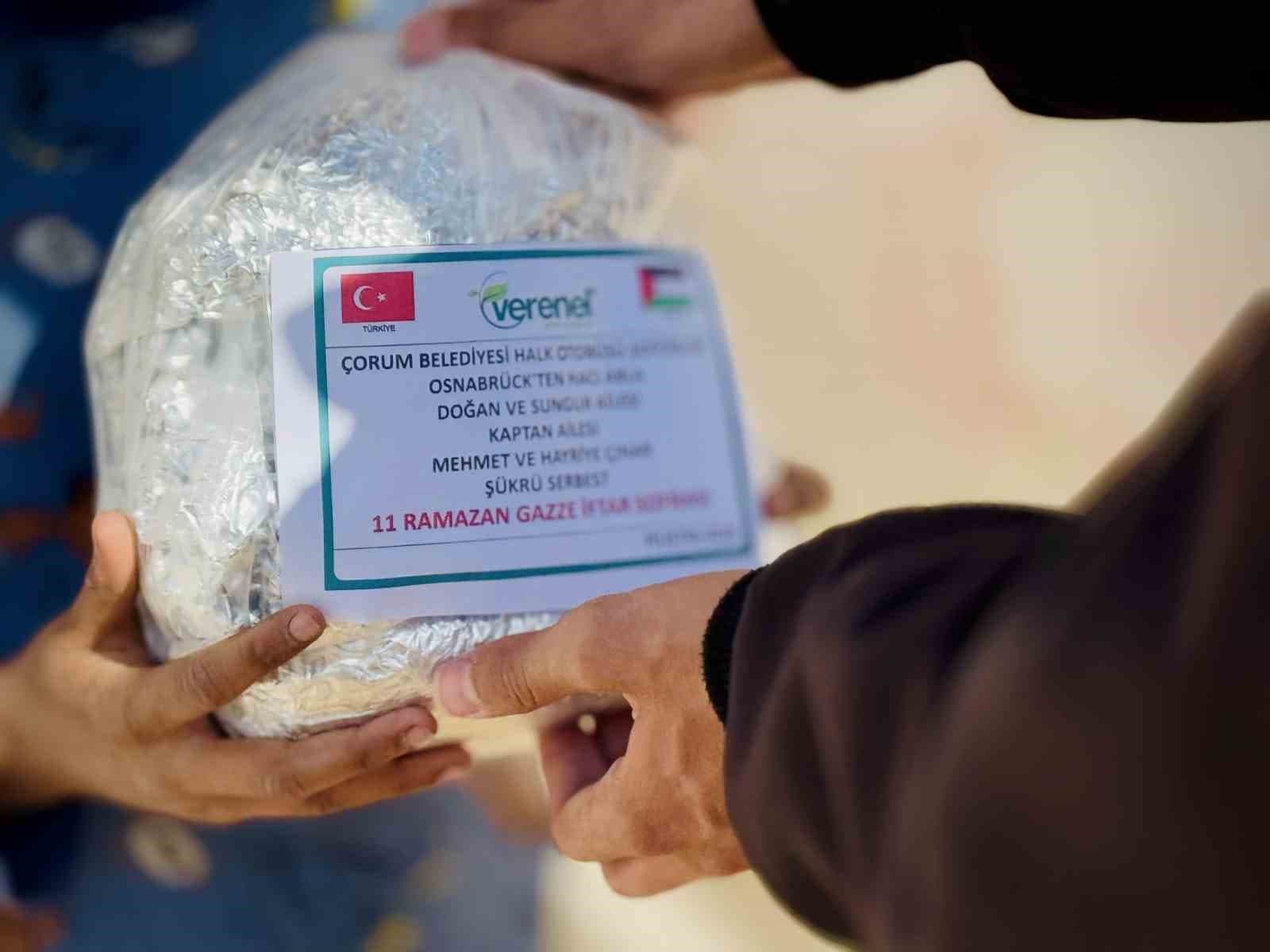 Çorumlu şoförlerden Gazze’ye anlamlı destek