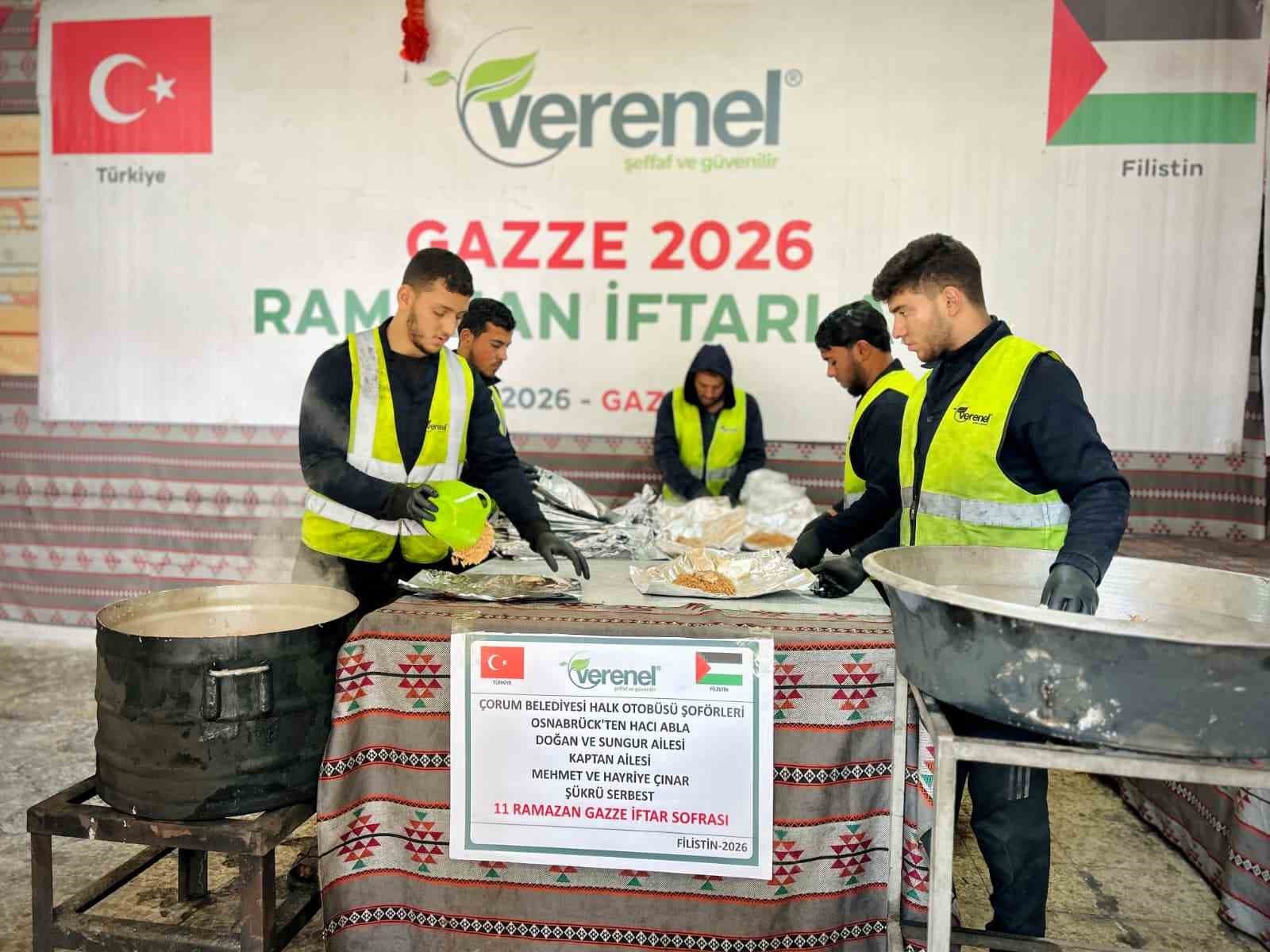 Çorumlu şoförlerden Gazze’ye anlamlı destek