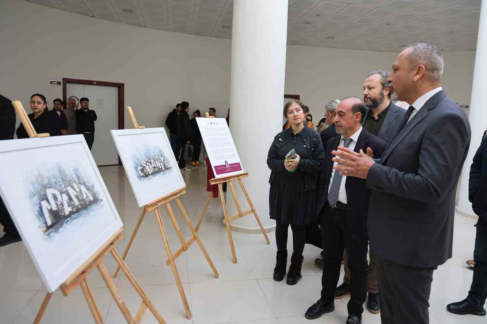 Fırat Üniversitesi’nde 6 Şubat depremi, sergi ve konferansla ele alındı