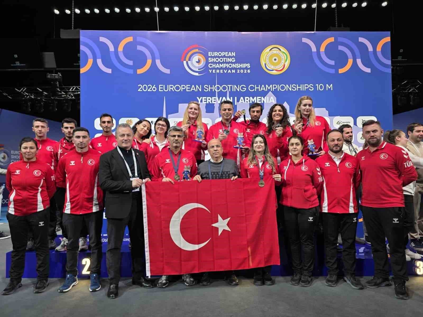 Milli atıcılar Avrupa Şampiyonası’ndan 7 madalya ile döndü