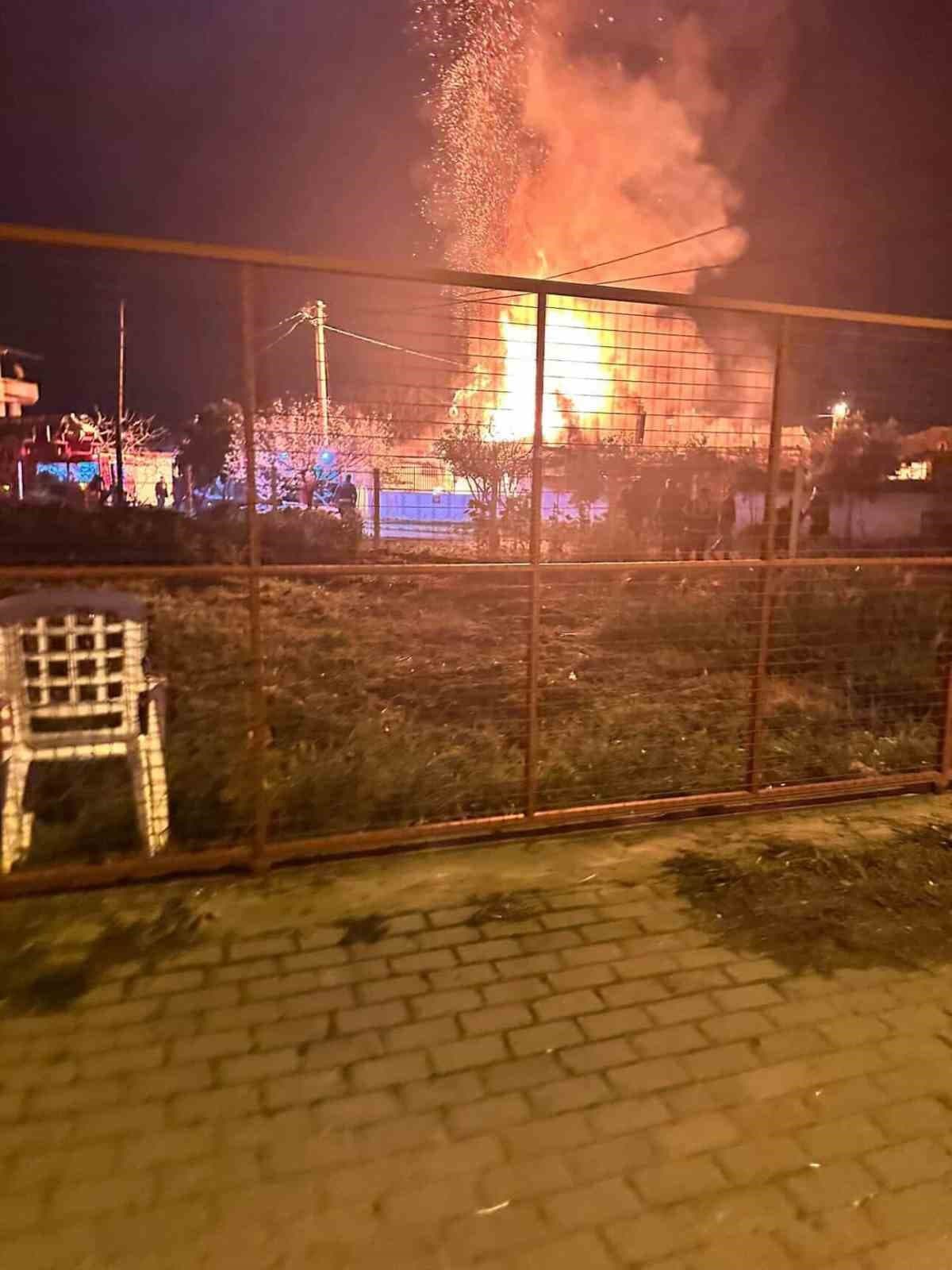 Aydın’da bir evde yangın çıktı