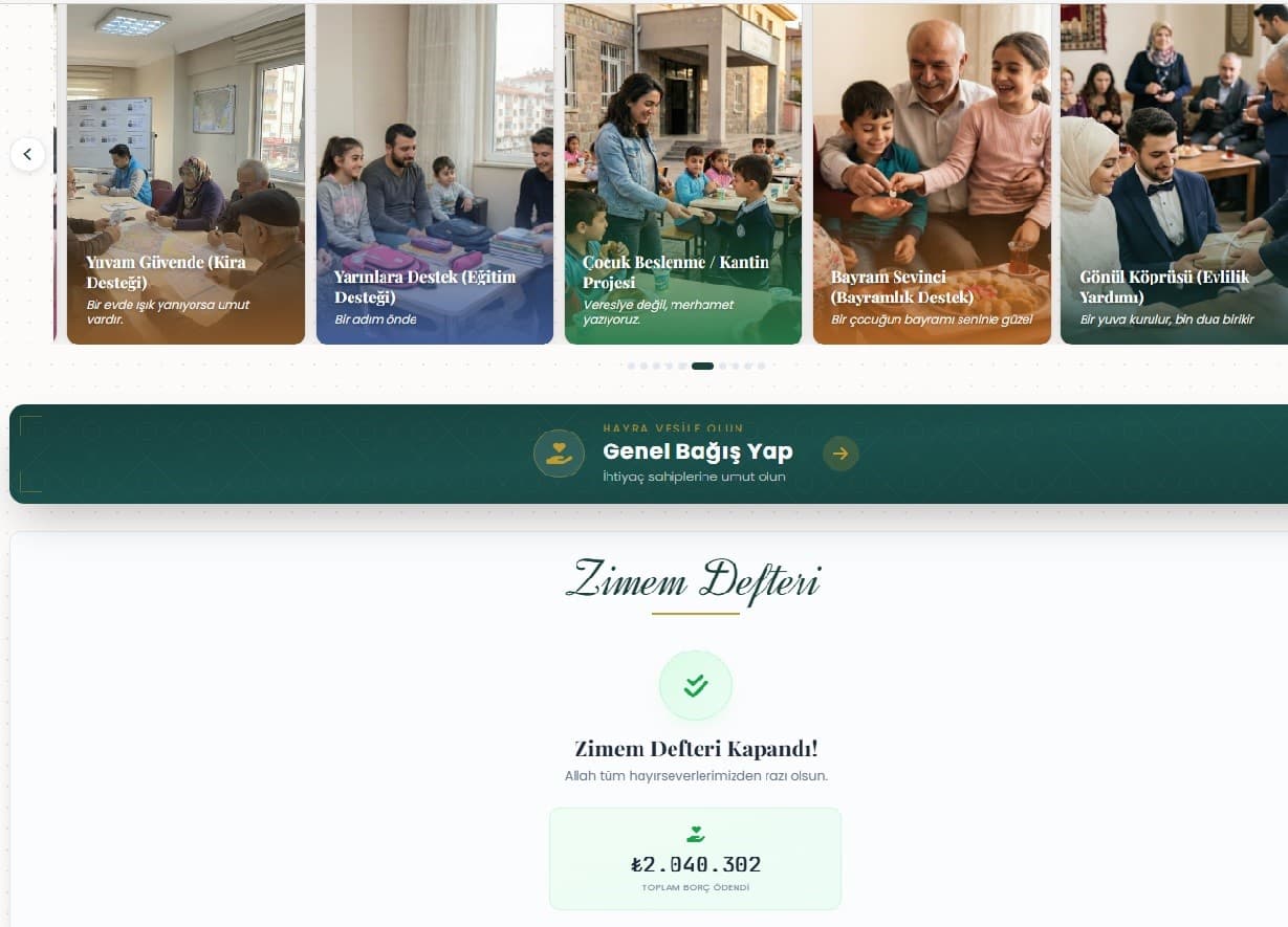 Zimem defterinde ki 2 milyon 40 bin TL’lik borç kapandı