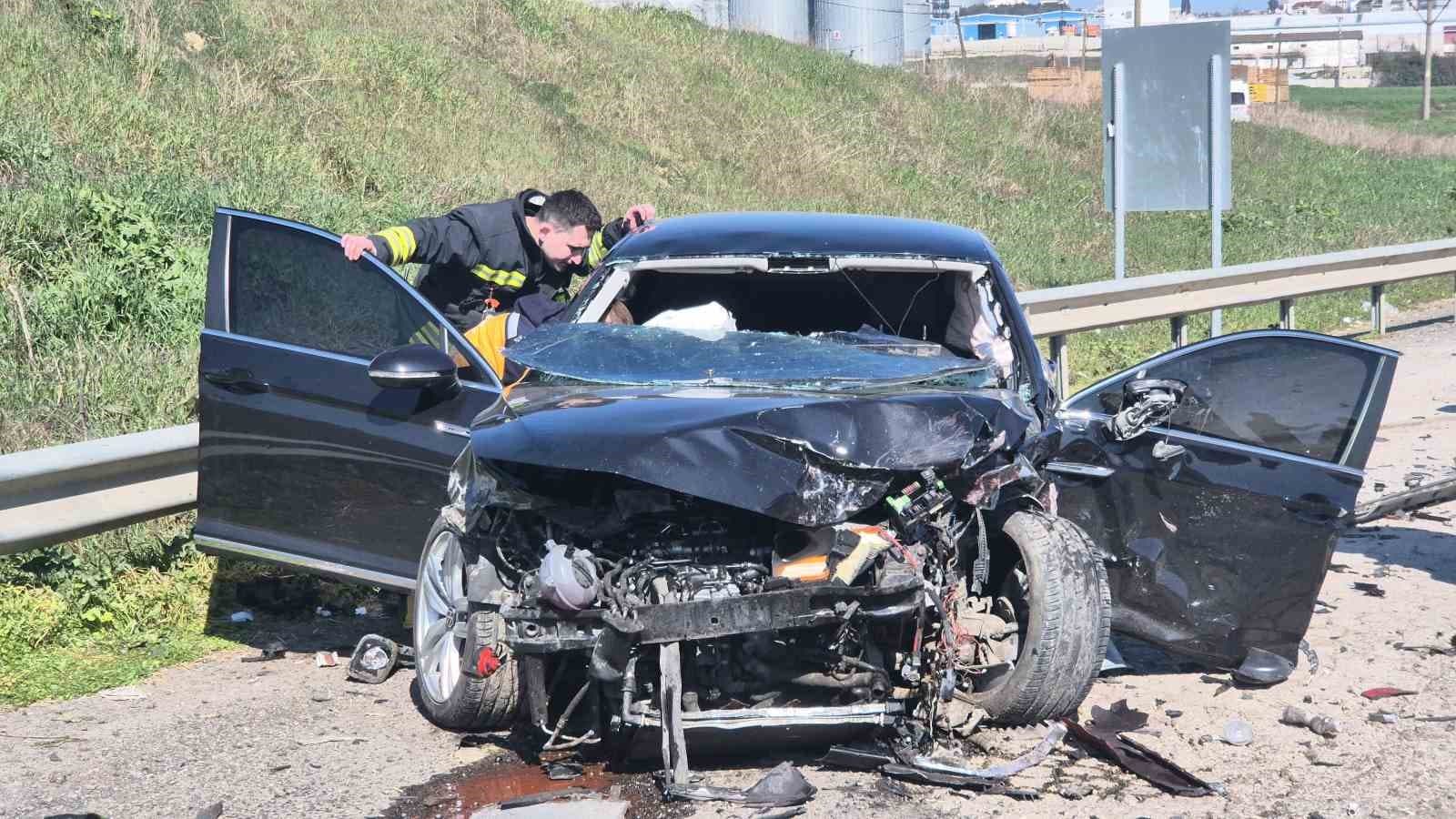 Tekirdağ’da 4 araçlı zincirleme kaza: 5 yaralı