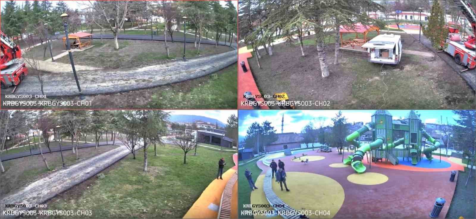 Karabük’te parklara güvenlik kameraları yerleştiriliyor