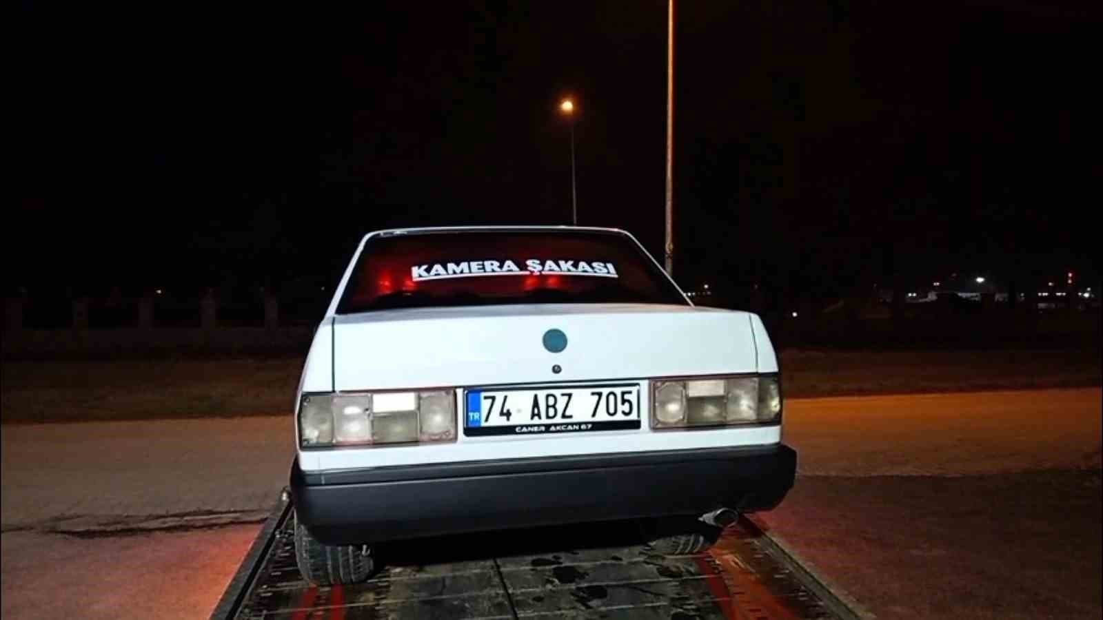 Çaycuma’da gece saatlerinde film gibi kovalamaca kamerada: 366 bin TL ceza kesildi