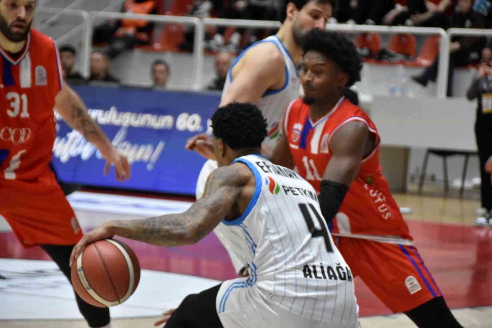 Basketbol Süper Ligi: Aliağa Petkimspor: 95 - Onvo Büyükçekmece: 104