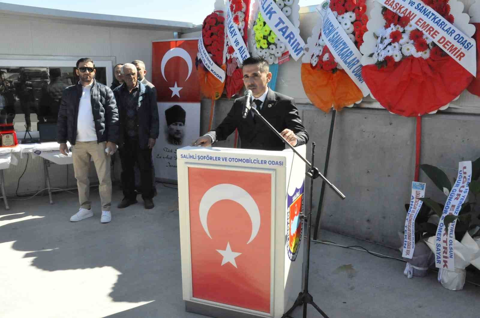 Şoförler ve Otomobilciler Odası’ndan Salihli’ye örnek tesis