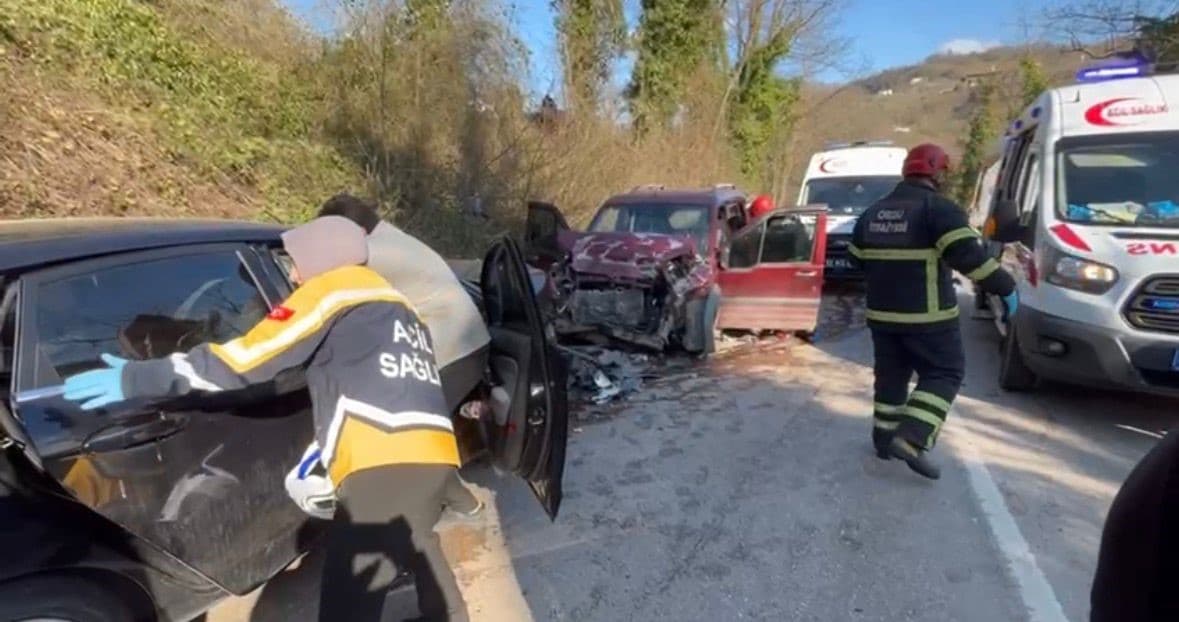 Ordu’da trafik kazası: 6 yaralı