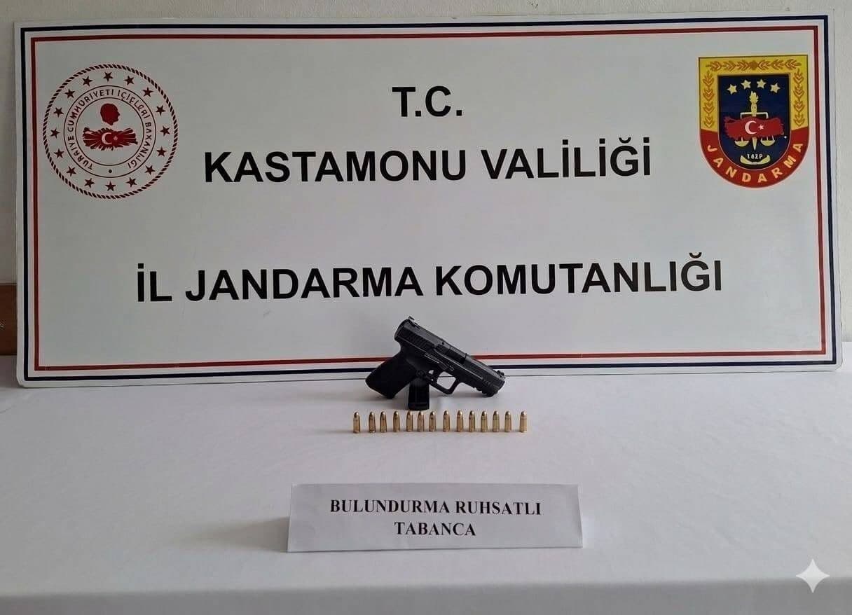 Kastamonu’da 4 adet silah ele geçirildi