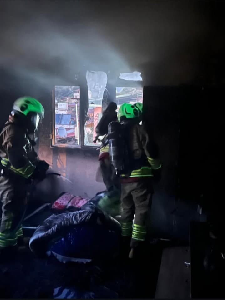 Antakya’da mesken yangını