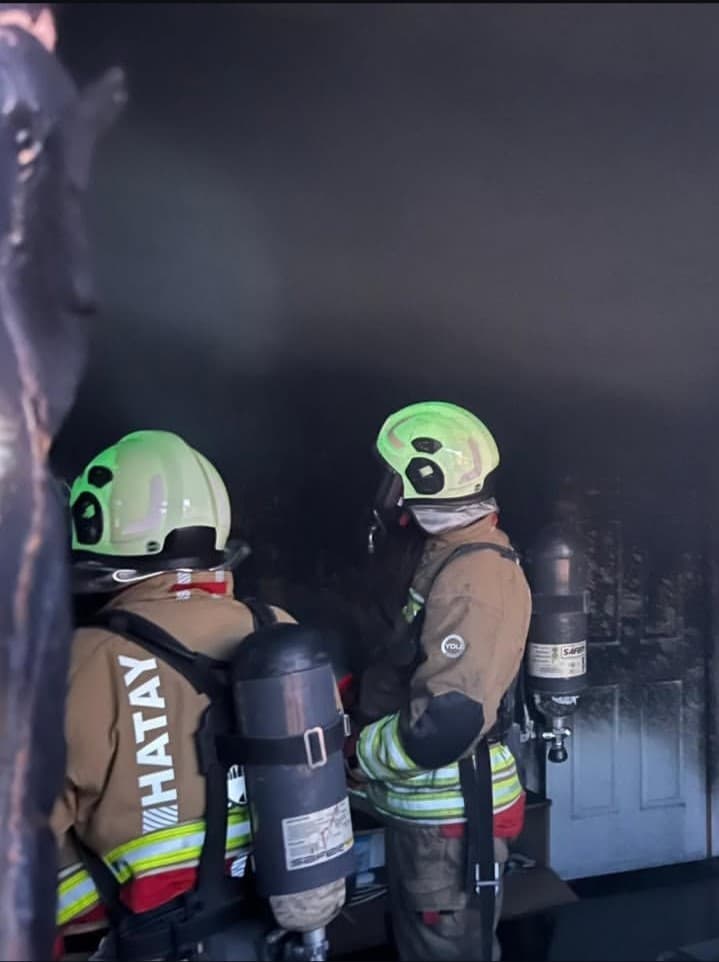 Antakya’da mesken yangını
