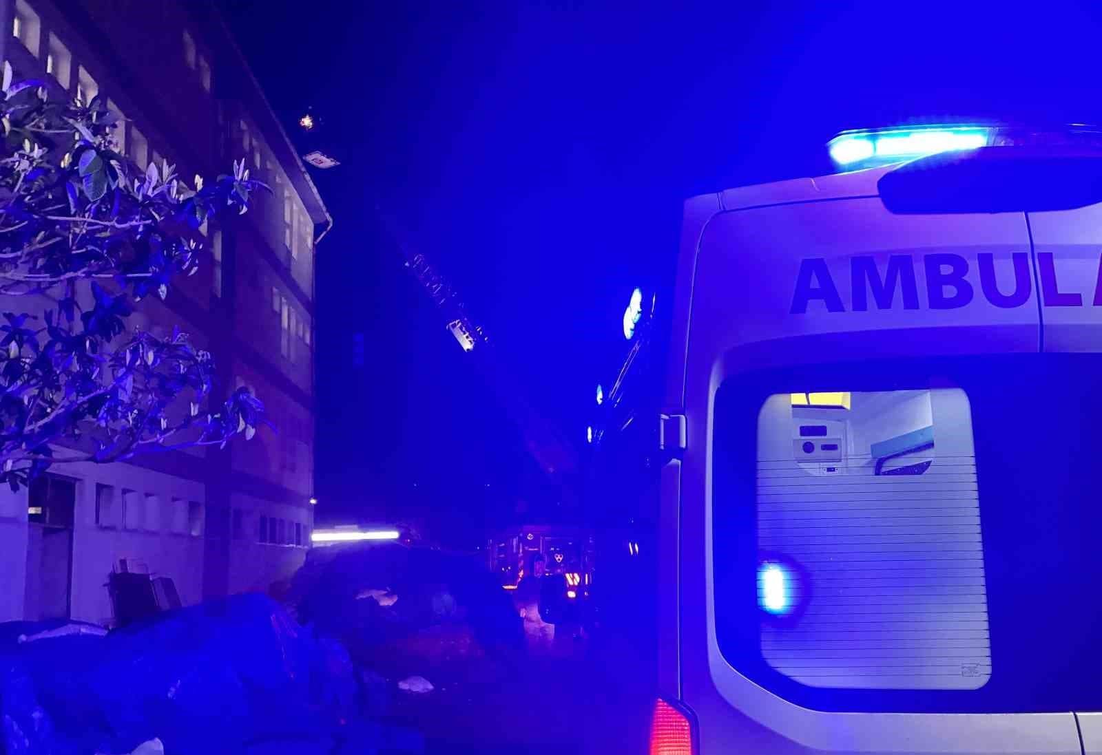 Ordu’da öğrenci pansiyonunda baca yangını