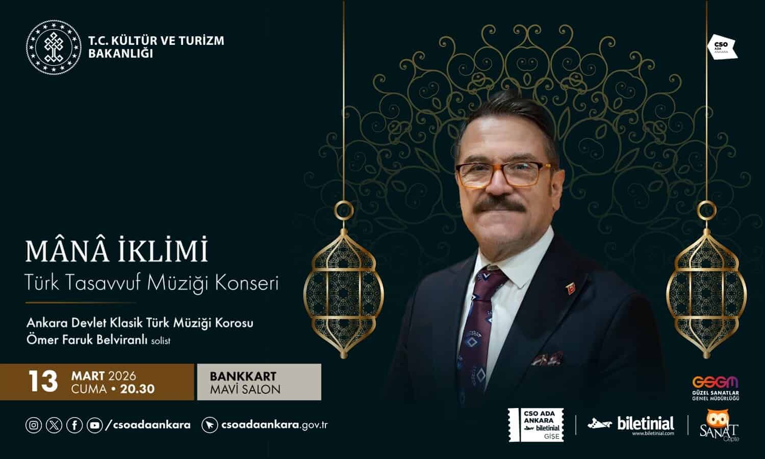 CSO Ada Ankara ‘Mana İklimi’ konseri ile sanatseverlerle buluşacak