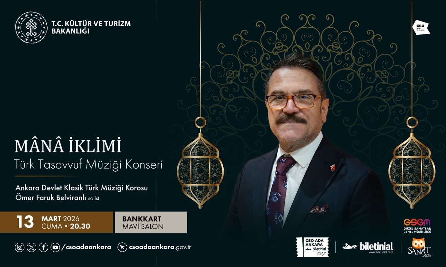 CSO Ada Ankara ‘Mana İklimi’ konseri ile sanatseverlerle buluşacak