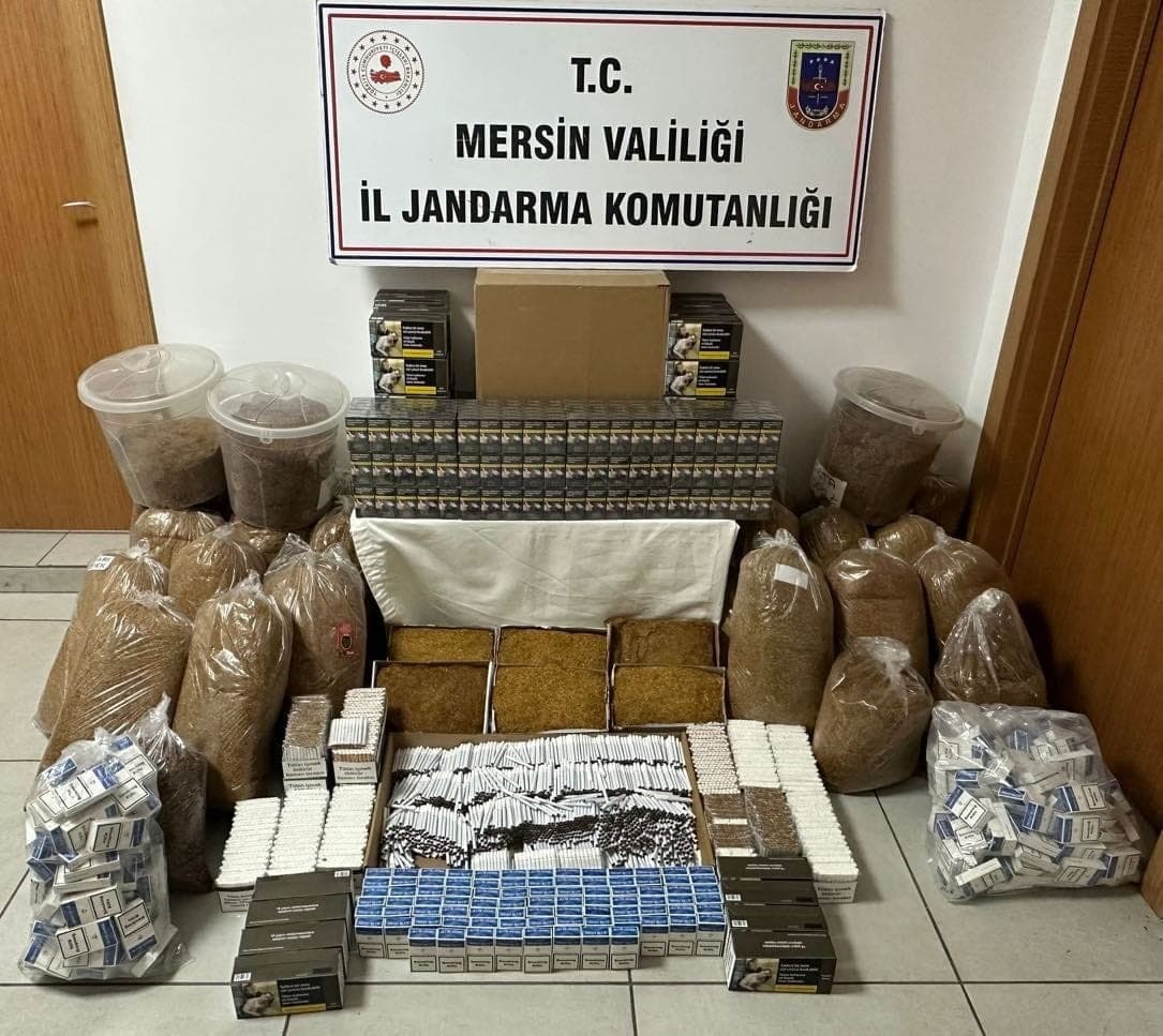 Mersin’de sigara kaçakçılığı operasyonu: 2 gözaltı