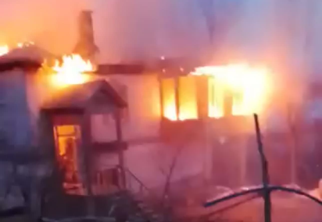 Yüksekova’da baca yangını