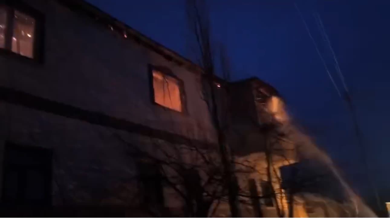 Yüksekova’da baca yangını