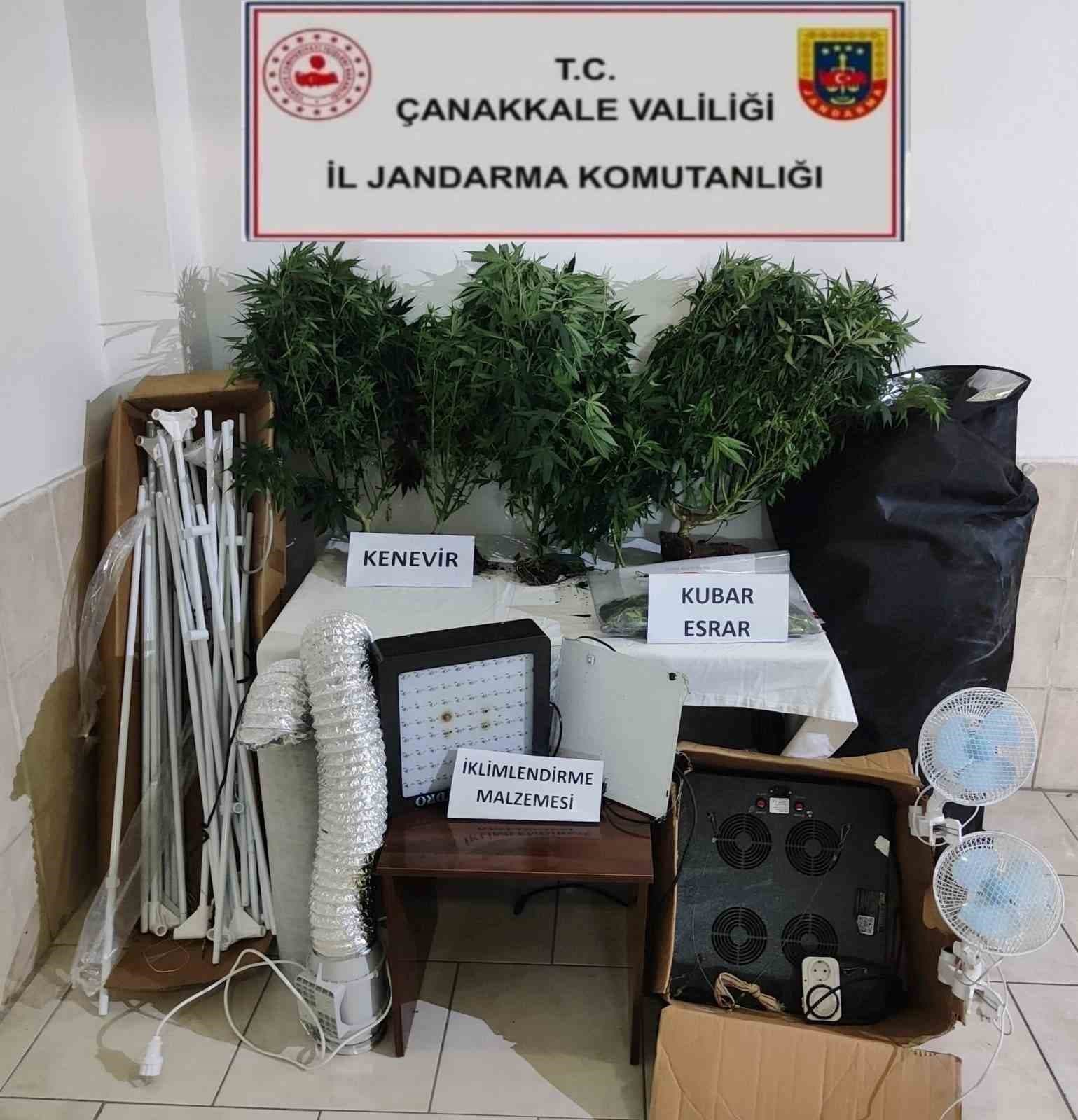 Çanakkale’de uyuşturucu operasyonu: 2 tutuklu