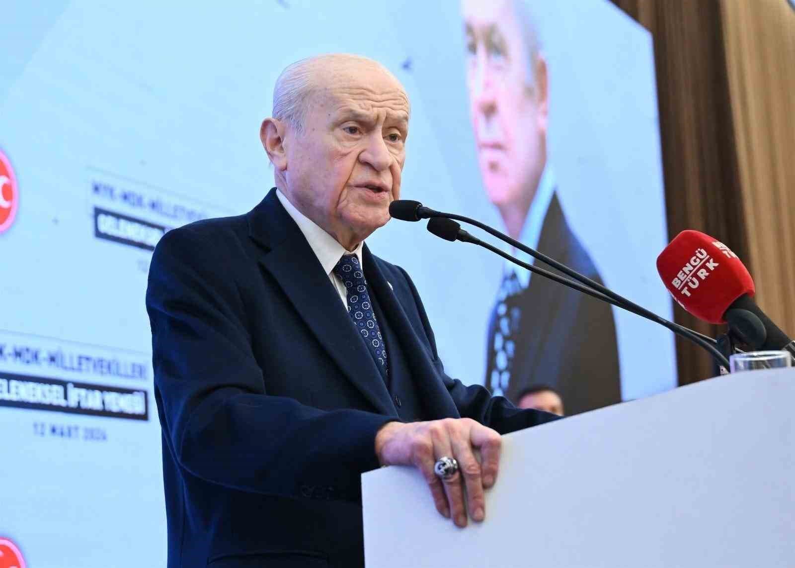 MHP Genel Başkanı Bahçeli: "Türk milleti muazzam bir uyanışın ivmesiyle yeni yüzyılı kardeşliğin yüzyılı yapacak"