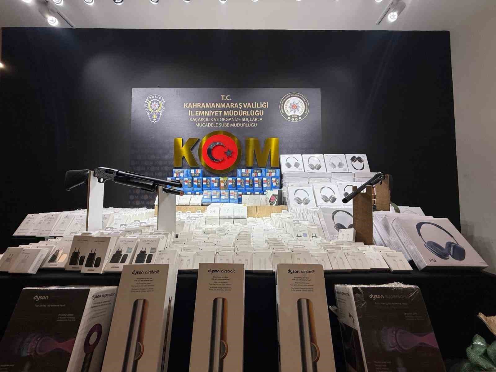 Kahramanmaraş’ta uyuşturucu ve kaçakçılık operasyonu: 1 tutuklama