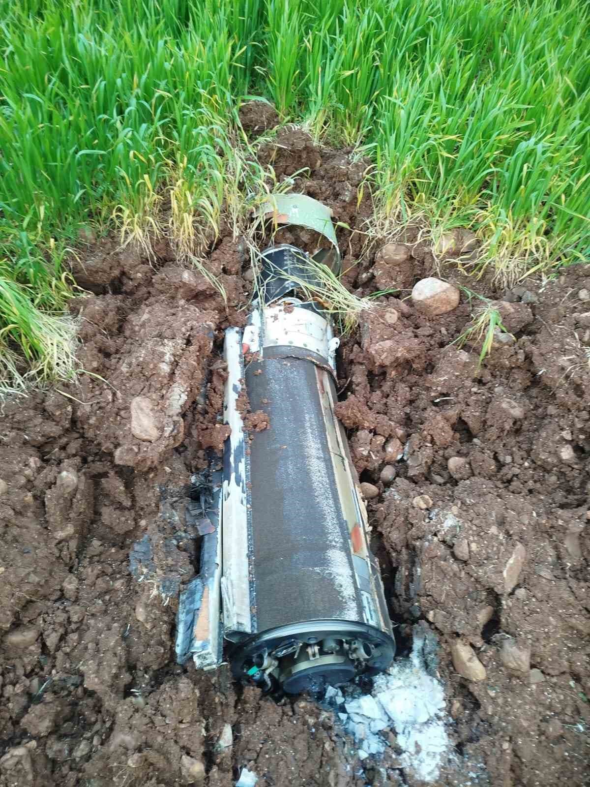 Adıyaman’a düşen füzenin ikinci parçası bulundu