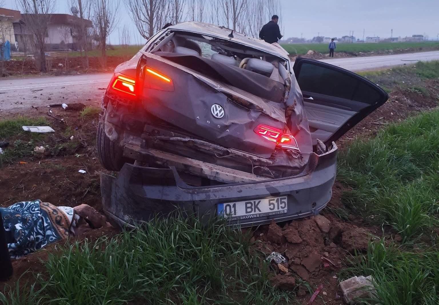 Şanlıurfa’da otomobil devrildi: 1 ölü, 5 yaralı