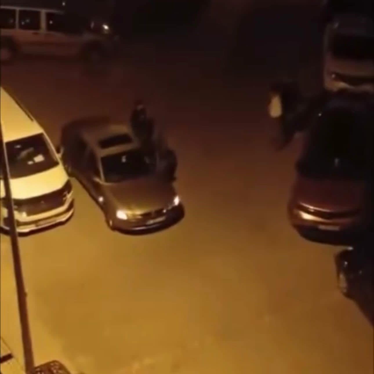 İki grup arasındaki yumruklu kavga kamerada