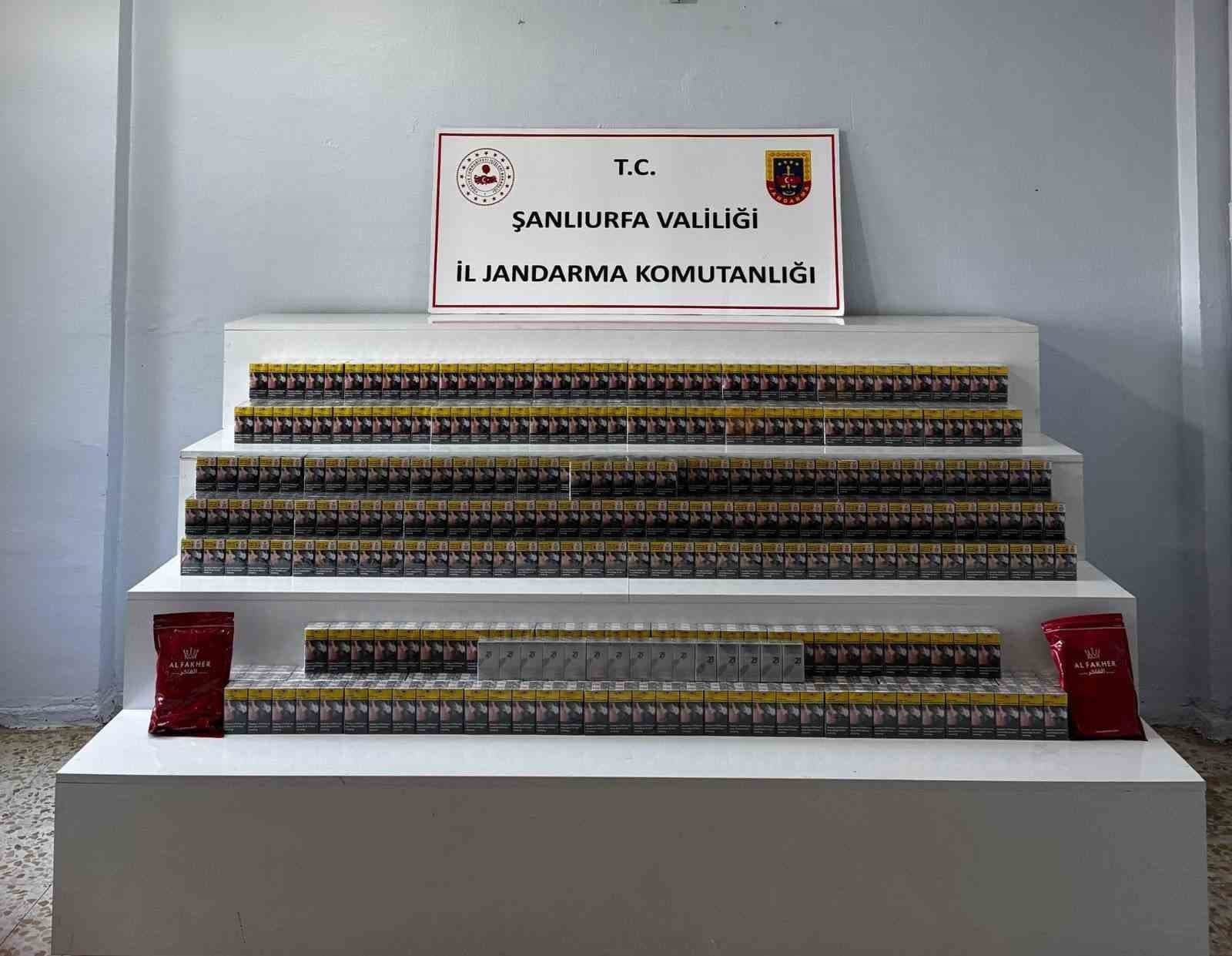 Şanlıurfa’da 5 bin 700 paket gümrük kaçağı sigara ele geçirildi