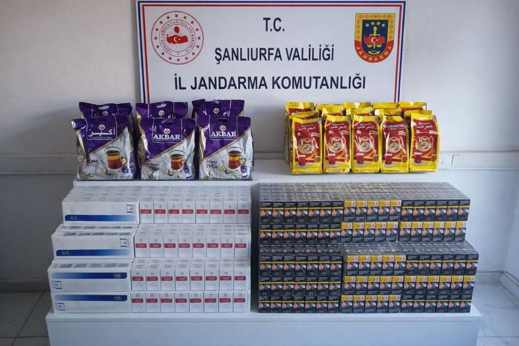 Şanlıurfa’da 5 bin 700 paket gümrük kaçağı sigara ele geçirildi