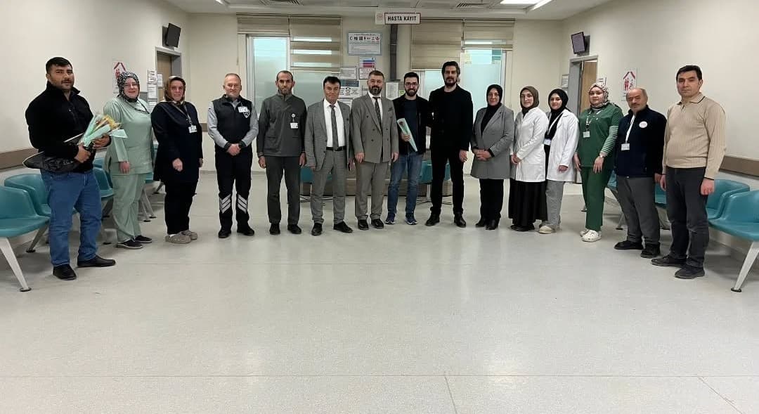 Bayburt’ta sağlık çalışanlarının 14 Mart Tıp Bayramı kutlandı