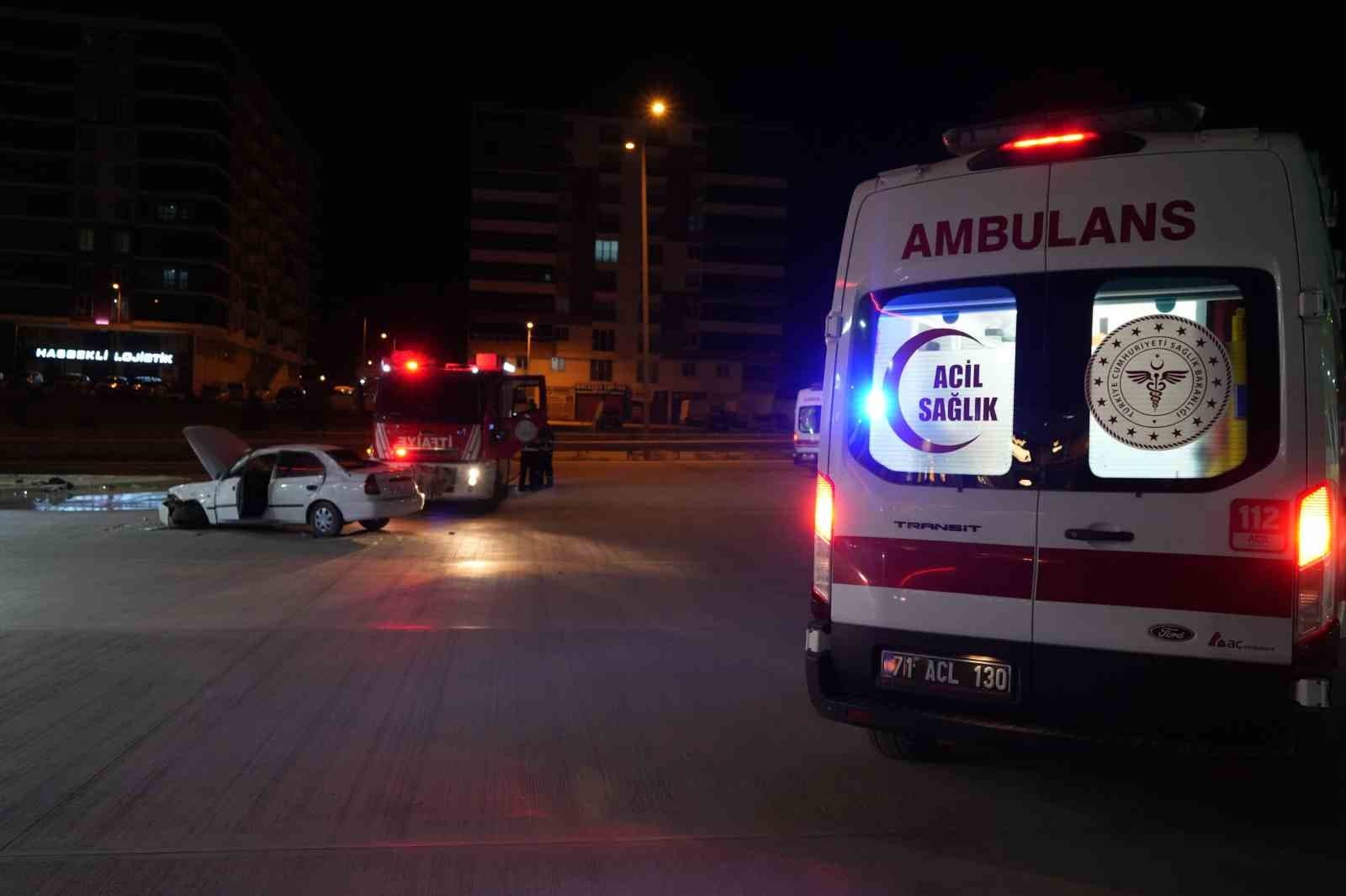 Kırıkkale’de otomobil takla attı: 1 yaralı