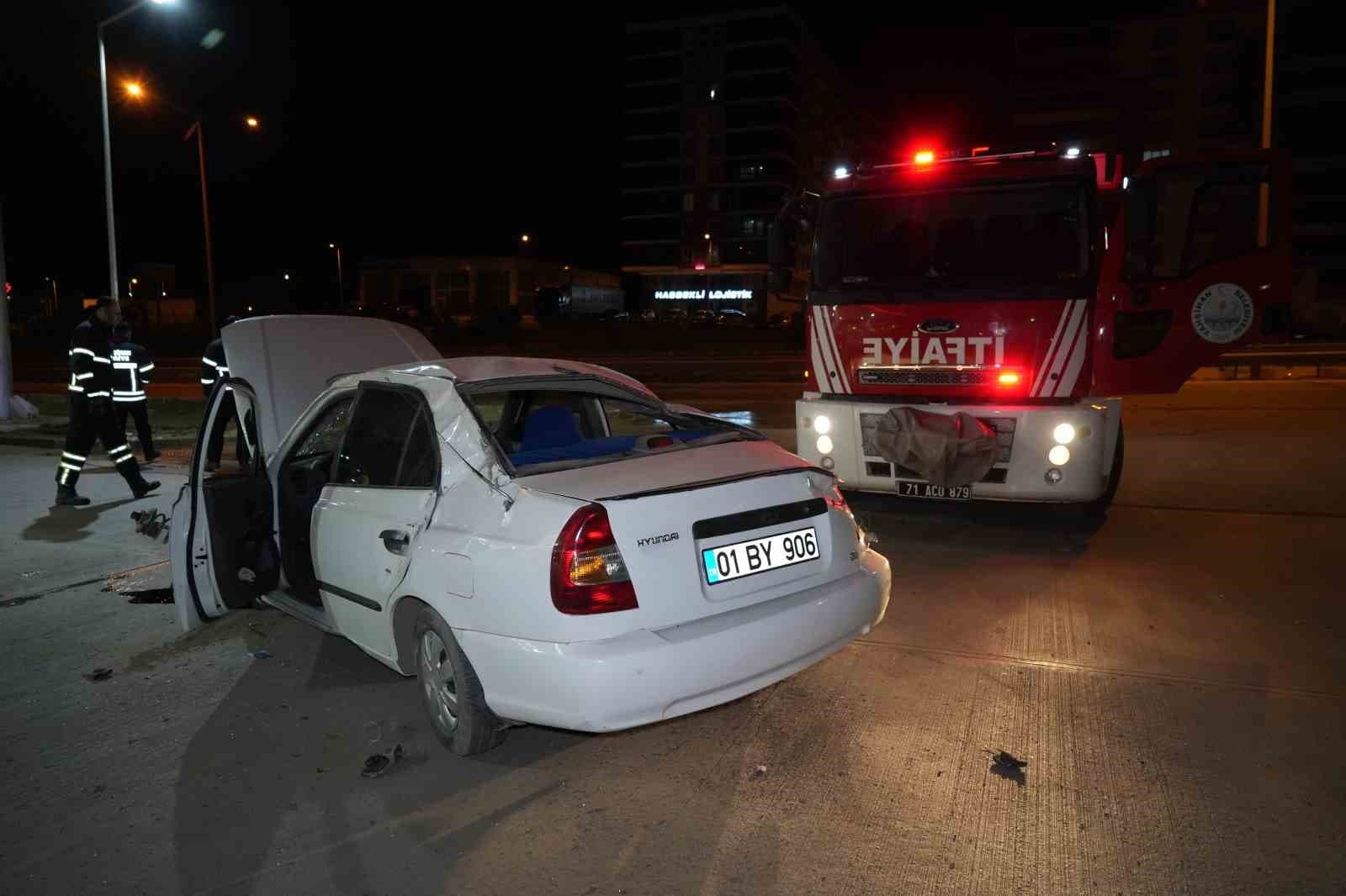 Kırıkkale’de otomobil takla attı: 1 yaralı