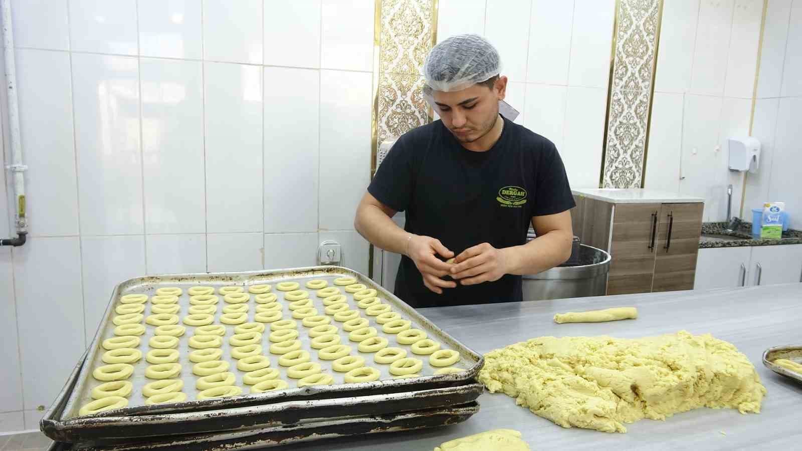 Kilis’te bayram öncesi kahke üretimi hızlandı