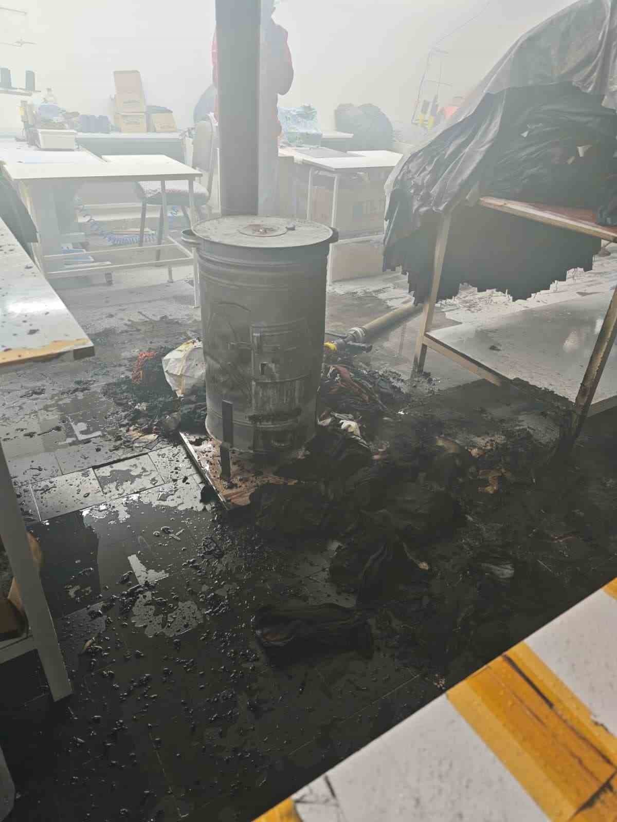 Bilecik’te bir tekstil atölyesinde çıkan yangın korkuttu