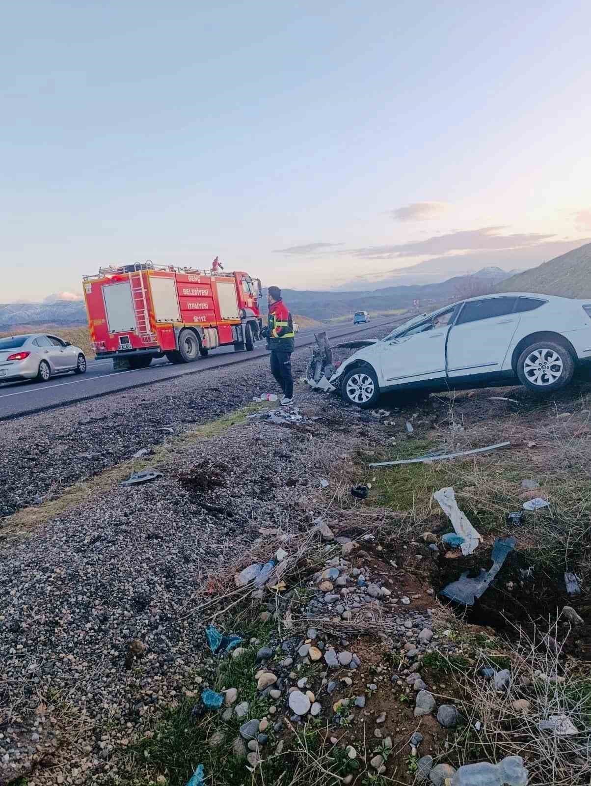 Bingöl’de trafik kazası: 1 yaralı