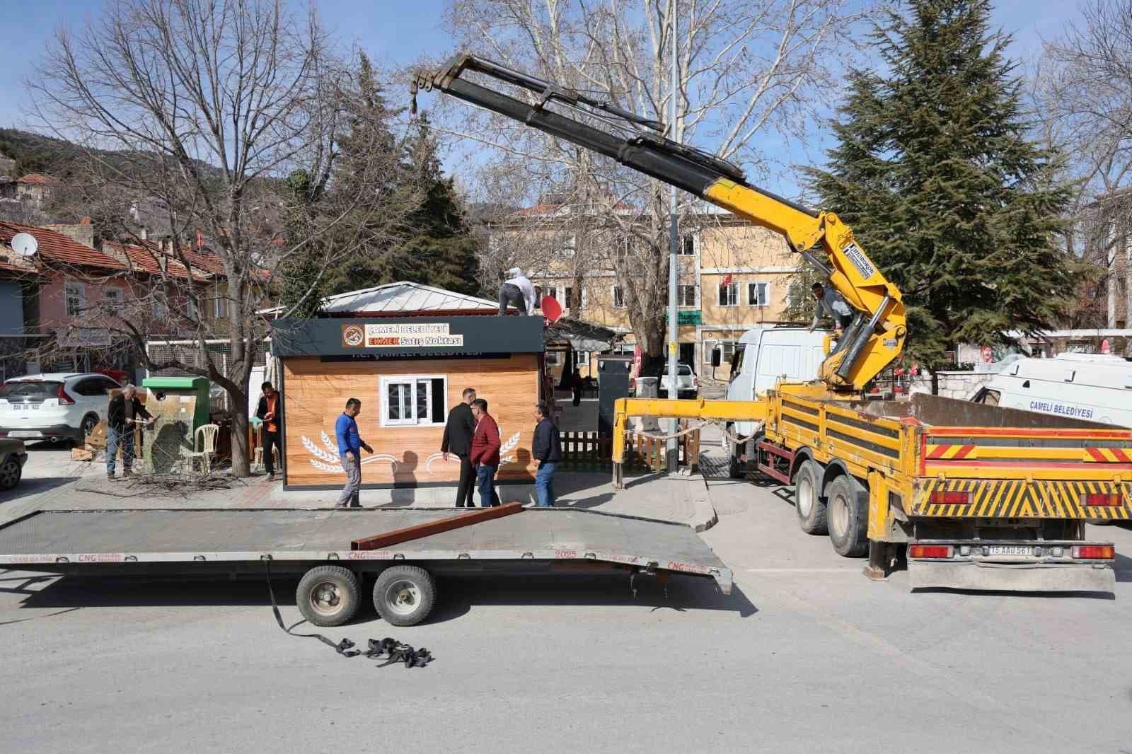 Çameli’de yöresel ekmek satış noktaları hizmete hazırlanıyor