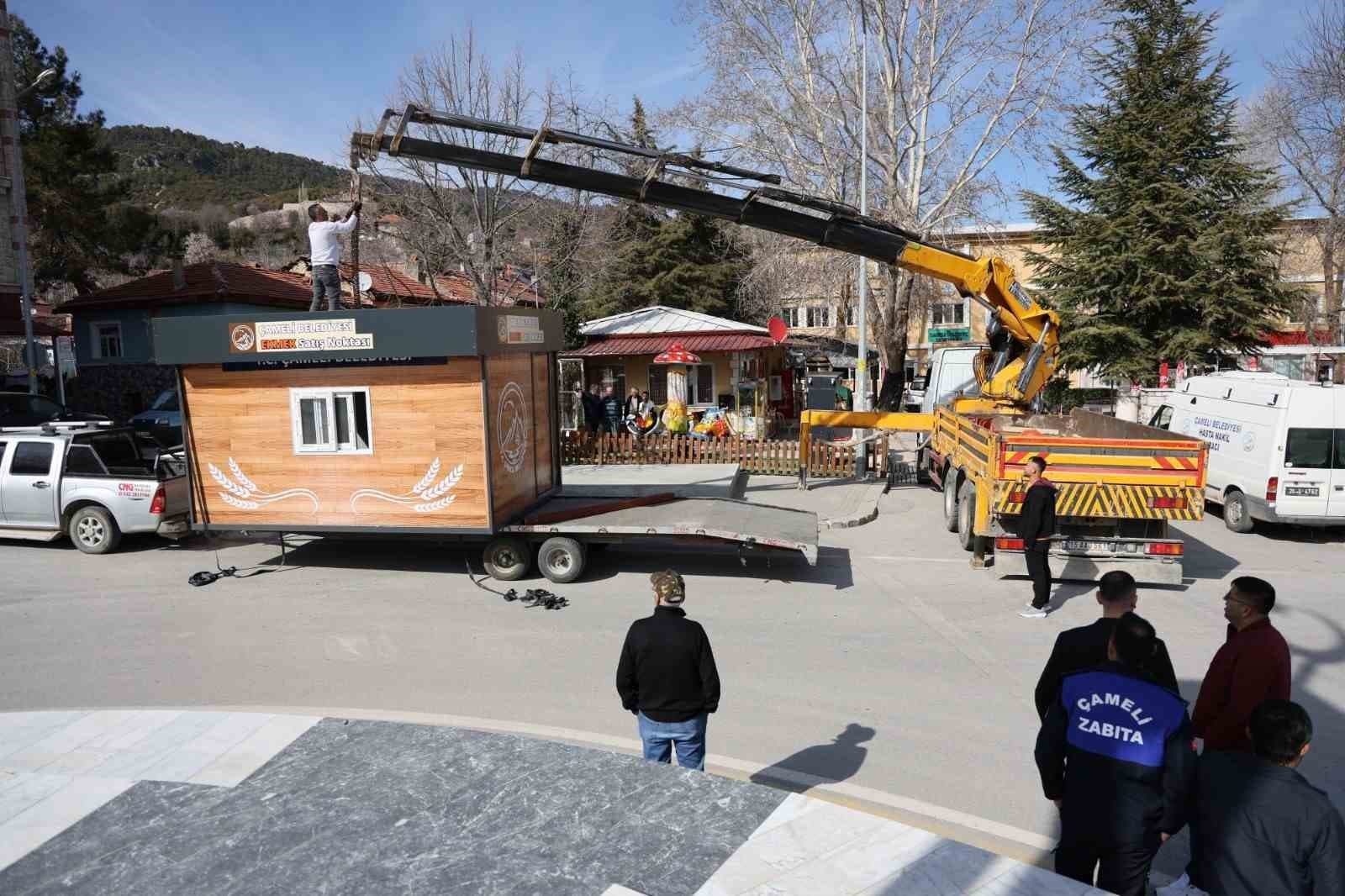 Çameli’de yöresel ekmek satış noktaları hizmete hazırlanıyor