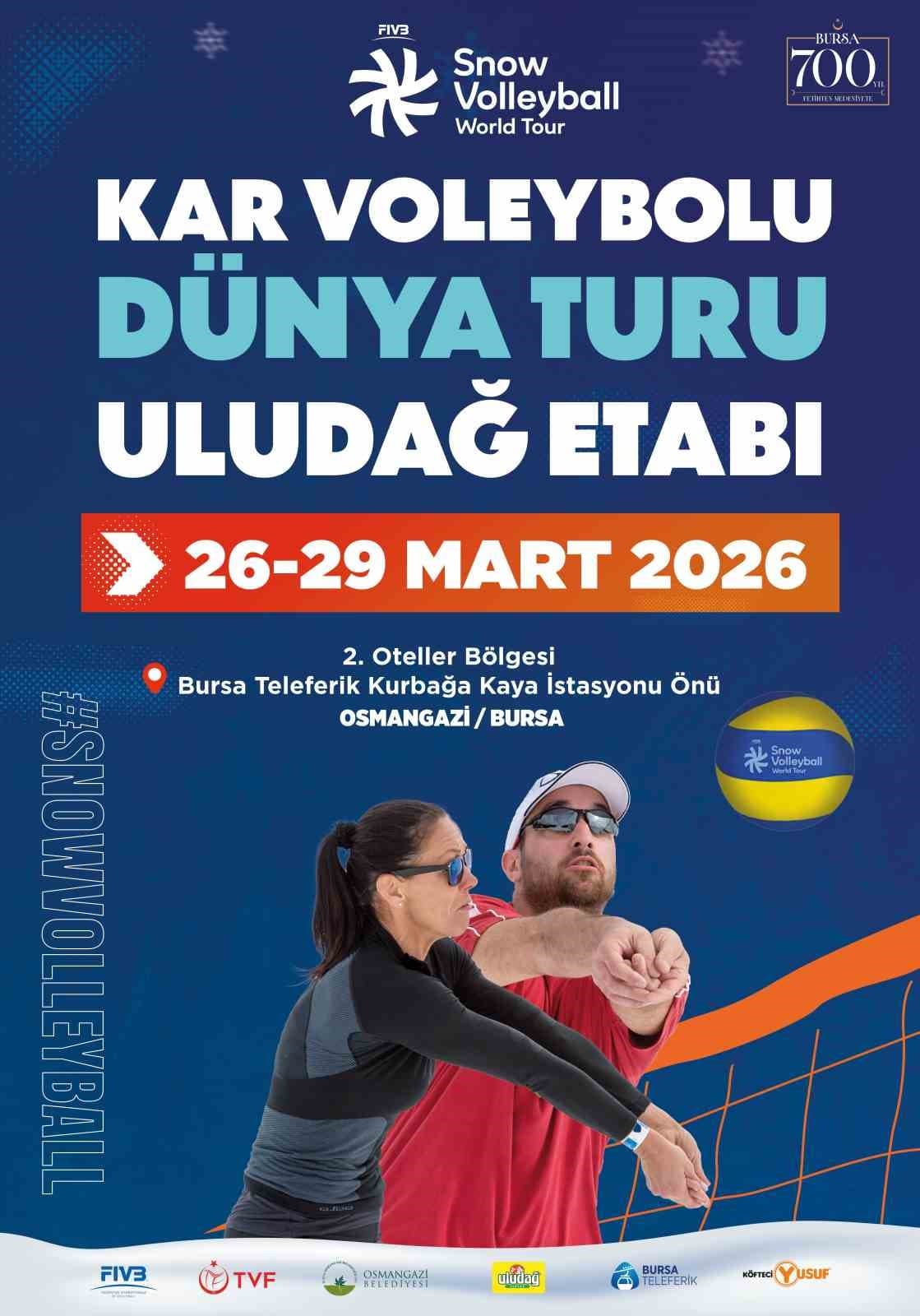 Uludağ İçecek Türk A.Ş., Uludağ’da düzenlenecek 2026 FIVB Kar Voleybolu Dünya Turu’nun sponsoru oldu