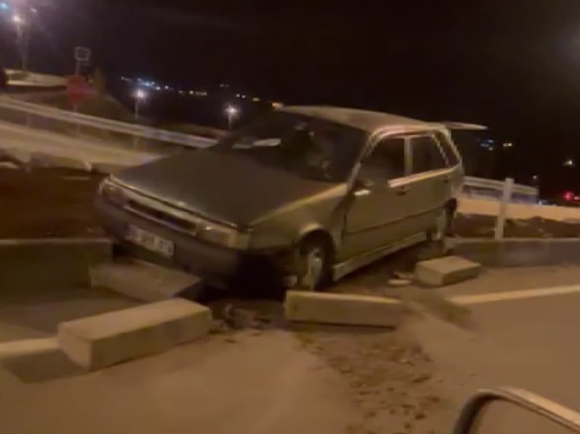 Ehliyetsiz sürücü, muayenesiz ve sigortasız araçla kaza yaptı: 80 bin lira ceza kesildi