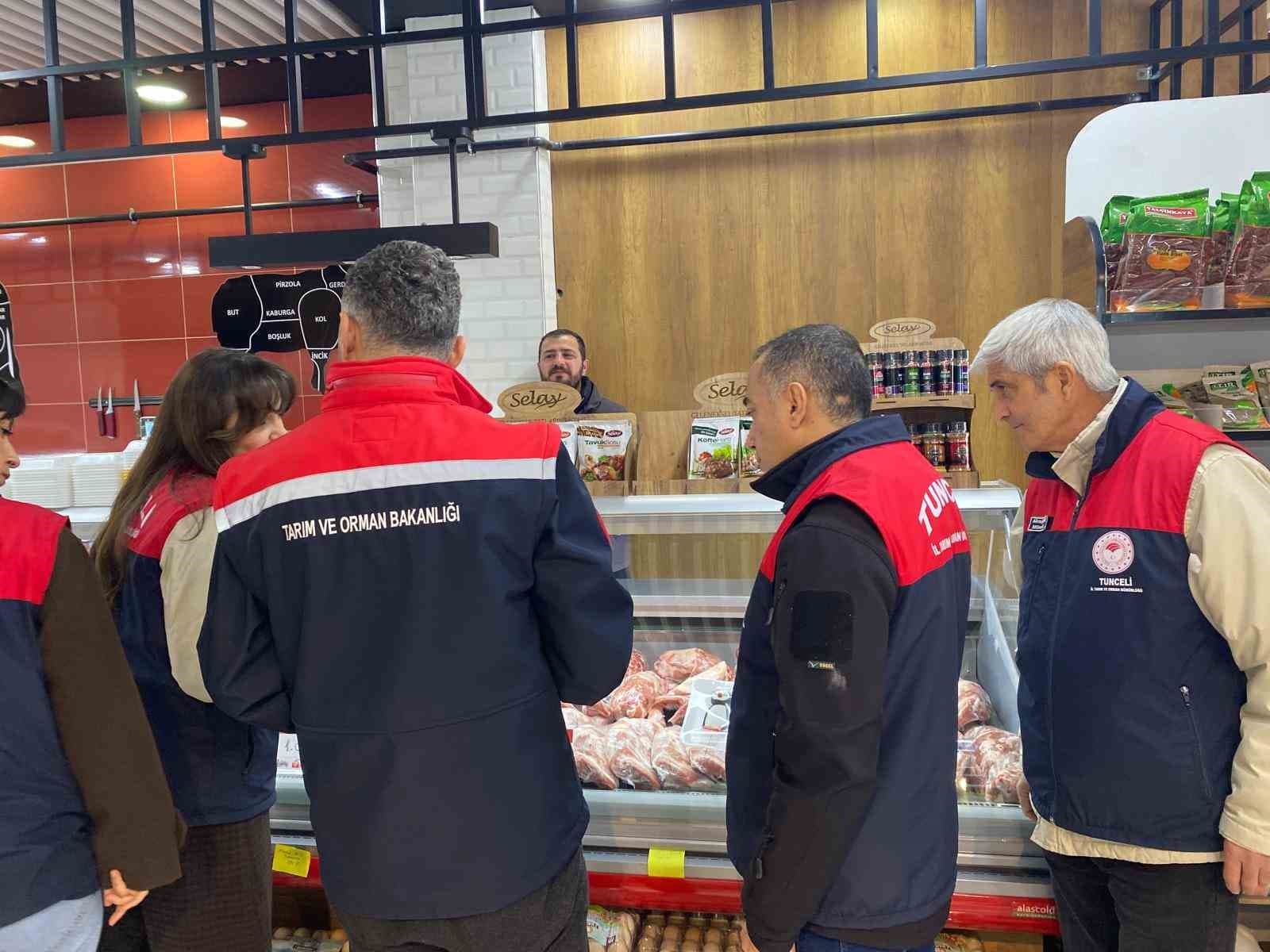 Bayram öncesi gıda alarmı: Tunceli’de denetimler sıklaştırıldı