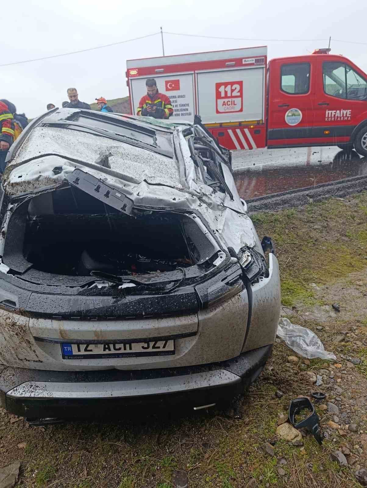 Bingöl’de kaza: 4 yaralı