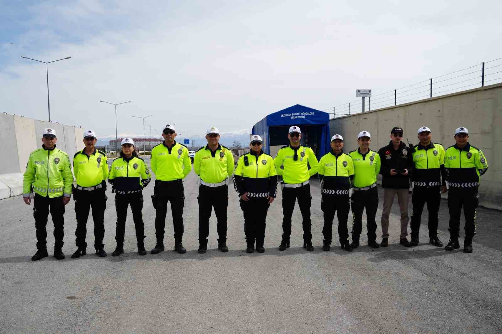 Erzincan’da bayram tatilinde 11 bin 611 araç denetlendi