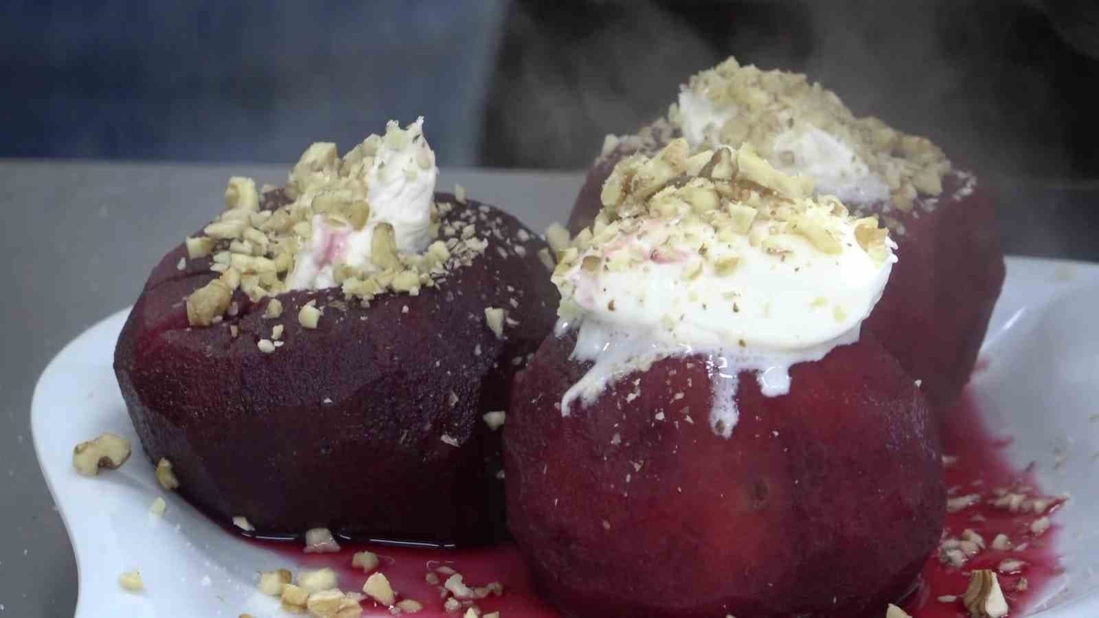 Amasya’da 2 bin yıldır yetiştirilen meyveden yapılan tatlı: Elma tatlısı