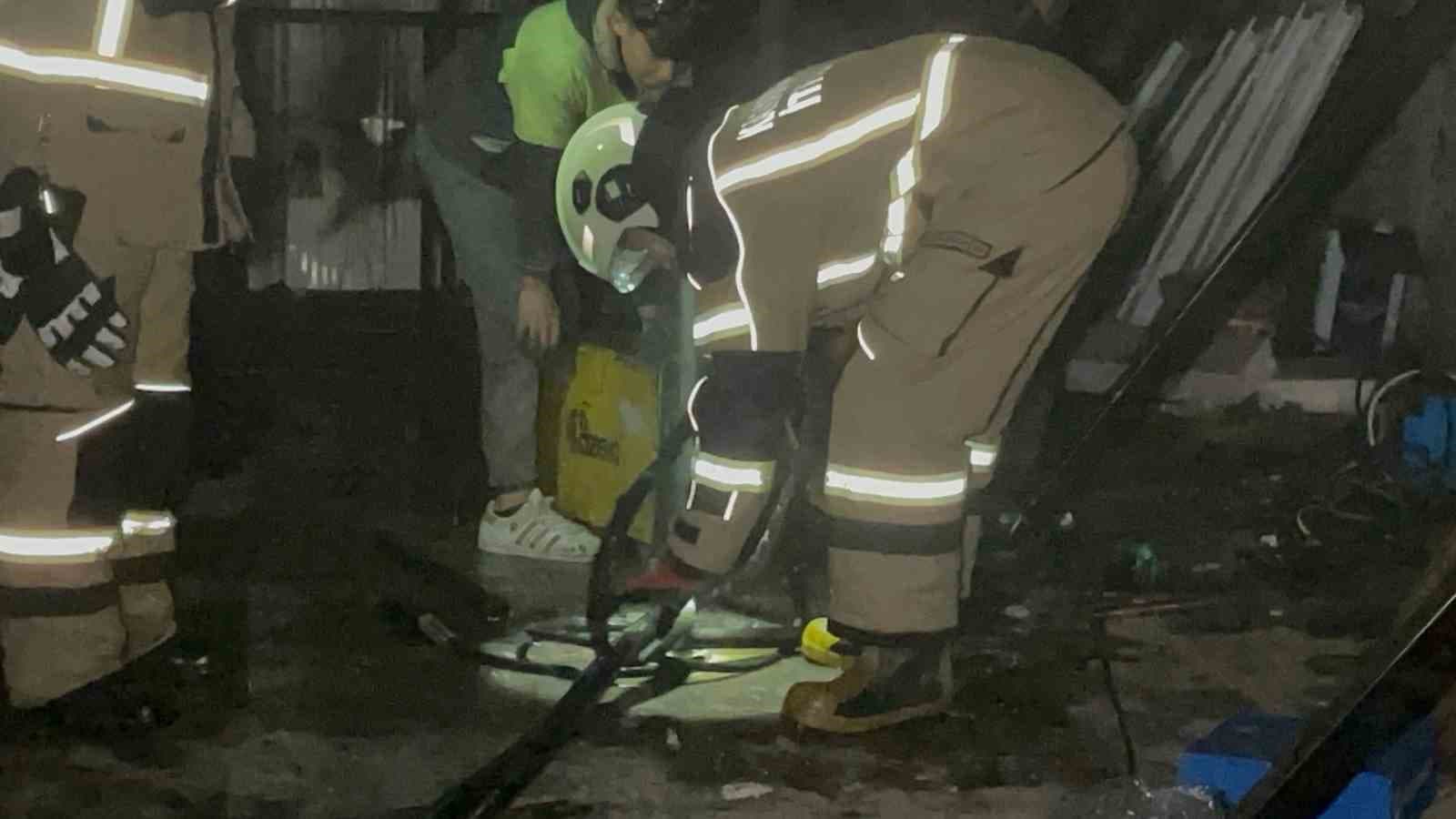 Karaman’da spiral makinesinden çıkan kıvılcımlar yangın çıkardı