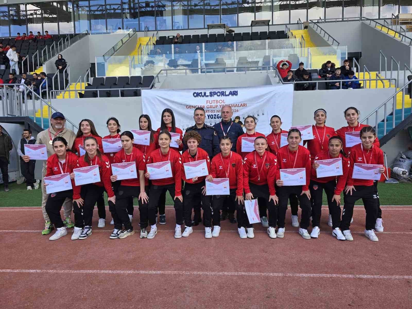 Yozgat’ta 288 sporcunun katıldığı Okul Sporları Futbol Müsabakaları tamamlandı